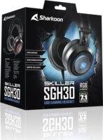 Sharkoon Skiller SGH30 7.1 Surround Gaming Headset Fekete