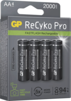 GP ReCyko Pro Photo Flash 2000mAh Újratölthető AA Ceruzaelem (4db/csomag)