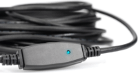 Digitus USB 3.0 Aktív hosszabbító kábel 20m - Fekete