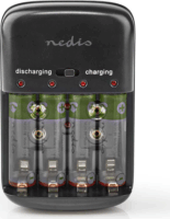 Nedis BACH07 4x AA/AAA/E-Blokk NiMH Akkumulátor Töltő