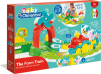 Baby interaktív színes kis-vonat szett farm kiegészítőkkel