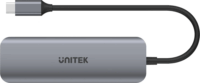 Unitek H1107A USB 3.2 Gen 1 HUB (4+1 port) Szürke
