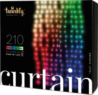 Twinkly Curtain okos beltéri és kültéri karácsonyfa LED fényfüzér 2,1m - RGBW