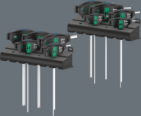 Wera 454/10 HF Set Imperial 1 Imbusz T-Kulcs készlet fali tartóval