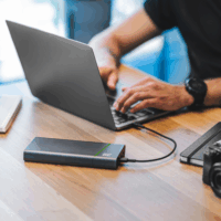 Cable Green Cell GC PowerStream USB-C apa - USB-C apa Adat- és töltőkábel 1.2m - Fekete