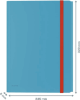 Leitz Cosy A4 Gumis mappa extra tasakkal - Nyugodtkék