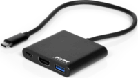 Port Designs 900140 USB-C mini dokkoló USB-C/HDMI/USB Fekete