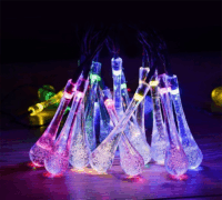 IRIS DL-020RGB-SL-20LED szolár LED dekorációs fényfüzér - Színes