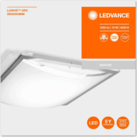 Ledvance Lunive Arc 19W/4000K/1200lm/IP20/393x300mm üvegbúrás mennyezeti LED lámpa