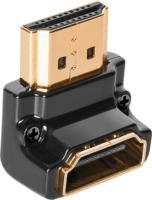AudioQuest HDMI Type A anya - HDMI Type A anya aranyozott csatlakozós 90 fokos adapter