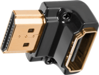 AudioQuest HDMI Type A anya - HDMI Type A anya aranyozott csatlakozós 90 fokos adapter