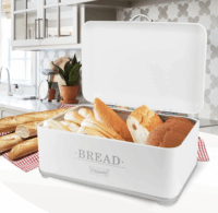 Maestro MR-1677 Kenyértartó - Fehér, Ezüst