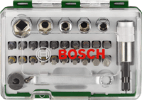 Bosch 2607017160 csavarozófej és dugókulcs készlet. (27 db/csomag)