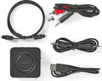 Nedis Bluetooth vezeték nélküli audioadó- és vevőegység Fekete