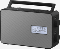 Panasonic RF-D30BTEG-K Hordozható Bluetooth Rádió - Ezüst/Fekete
