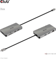 Club3D CSV-1593 8in1 Dokkoló USB-C eszközökhöz