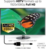 Club3D HDMI 1.4 apa - VGA anya Adapter