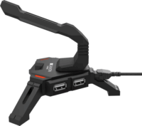 Canyon CND-GWH100 USB Hub 4portos + egérkábel tartó - Fekete