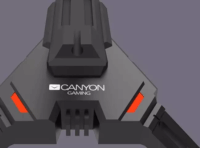 Canyon CND-GWH100 USB Hub 4portos + egérkábel tartó - Fekete