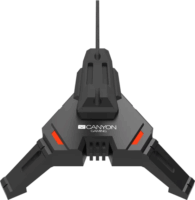 Canyon CND-GWH100 USB Hub 4portos + egérkábel tartó - Fekete