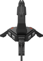 Canyon CND-GWH100 USB Hub 4portos + egérkábel tartó - Fekete