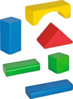 Eichhorn 100010171 színes fa építőkocka készlet gyerekeknek