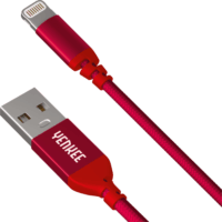 Yenkee USB 2.0 apa - Lightning apa iPhone töltőkábel 1m - Piros