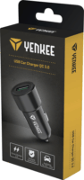 Yenkee Autós USB töltő 18W Fekete