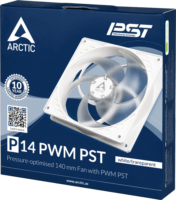 Arctic P14 PWM PST White/Transparent 140mm PWM rendszerhűtő