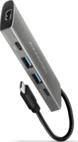 Axagon HMC-5G2 Dokkoló USB-C eszközökhöz Ezüst-fekete