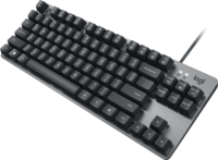 Logitech K835 TKL GX Red USB Gaming Mechanikus Billentyűzet DE - Fekete/Szürke
