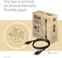 Club3D Nagy sebességű HDMI 2.1 kábel 4K 120Hz 1.5m Fekete