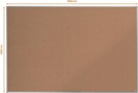 NOBO 1903997 Parafatábla alumínium keret 180x120cm - Barna