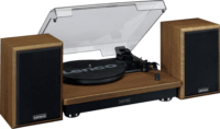 Lenco LS-100WD Lemezjátszó hangfal szettel - Barna