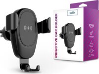 Setty IUS-01 Autós Qi vezeték nélküli gyorstöltő/tartó 10W Fekete