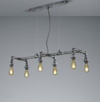 TRIO 307000688 Gotham Antik E27 ezüst többágú menyezeti lámpa