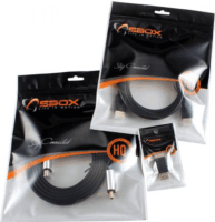 Sbox USB-A apa - Mini USB apa Adatkábel 2m - Fekete