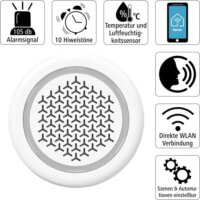 HAMA WIFI Okos Riasztó Sziréna 105 Decibel - Hőmérővel