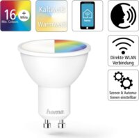 HAMA WIFI LED Okos Izzó 5,5W 400lm GU10 - RGB
