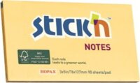 StickN 76x127mm környezetbarát jegyzettömb - Pasztell narancs (100 lap / tömb)