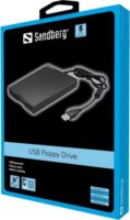 Sandberg 133-50 Külső Floppy meghajtó (USB Mini Reader) Fekete