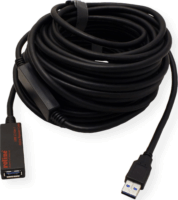 Roline USB 3.0 Aktív hosszabbító kábel 15m - Fekete