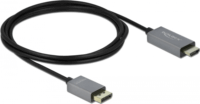 Delock DisplayPort v1.4 - HDMI kábel 2.0m Fekete