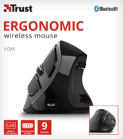 Trust Voxx Rechargeable Ergonomikus Wireless Egér - Fekete