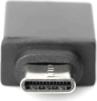 Assmann USB 3.0 Type-C M - USB A F Adapter Fekete