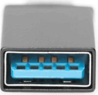 Assmann USB 3.0 Type-C M - USB A F Adapter Fekete