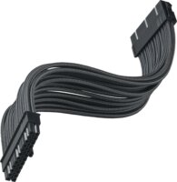 SilverStone PP07E-MBB tápkábel 300mm - Fekete