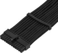 SilverStone PP07E-MBB tápkábel 300mm - Fekete