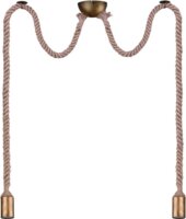 TRIO ROPE Vintage 2x E27 függő lámpa - Kötél