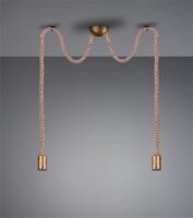 TRIO ROPE Vintage 2x E27 függő lámpa - Kötél